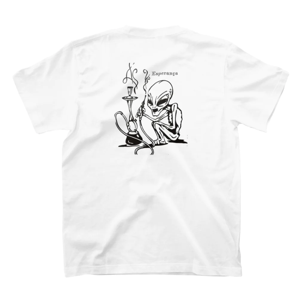 ganja manのalien trip スタンダードTシャツの裏面