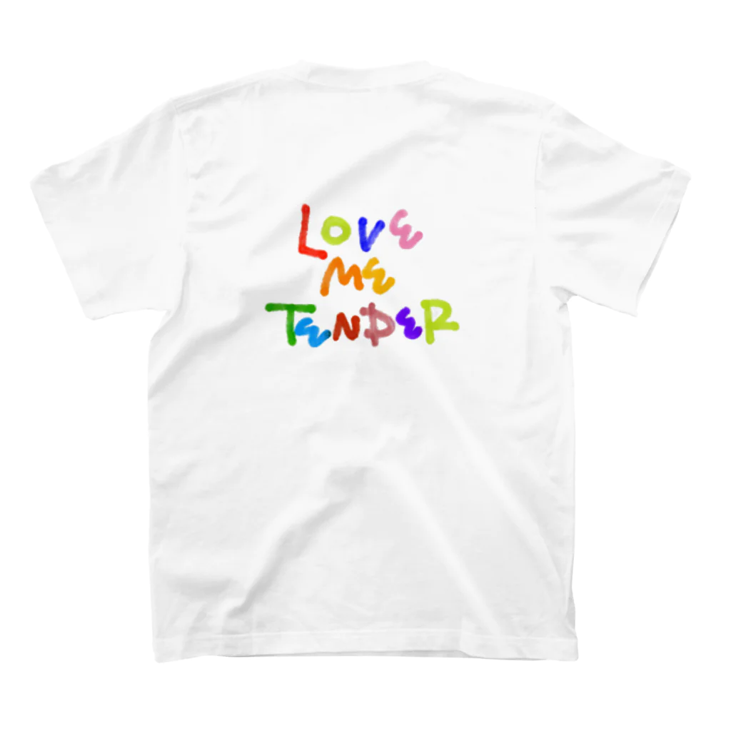 ぼんの思ヒつきのLove me tender スタンダードTシャツの裏面