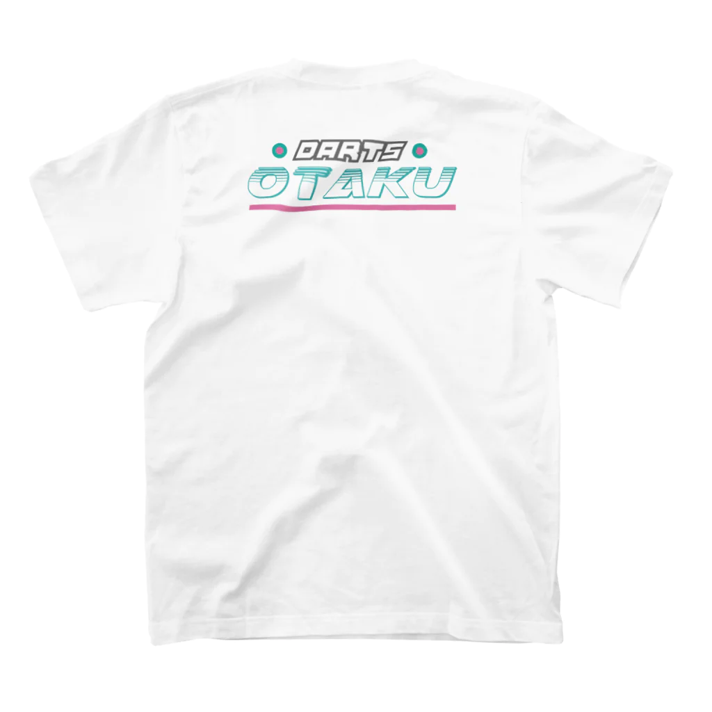 Japaneseguytv Online Storeの注意！私はダーツオタクです(白) Regular Fit T-Shirtの裏面