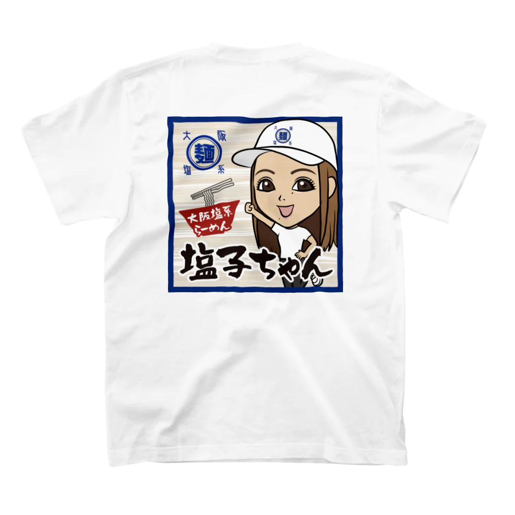 大阪塩系らーめん　塩子ちゃんのユニフォーム塩子ちゃん スタンダードTシャツの裏面