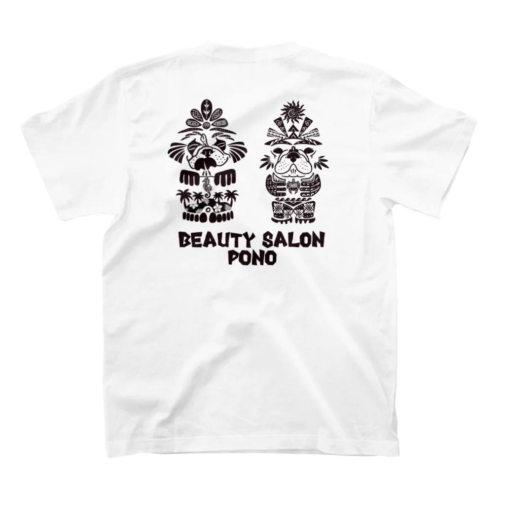 BULL HAWAII mihoデザイのbeauty salon  PONO スタンダードTシャツの裏面