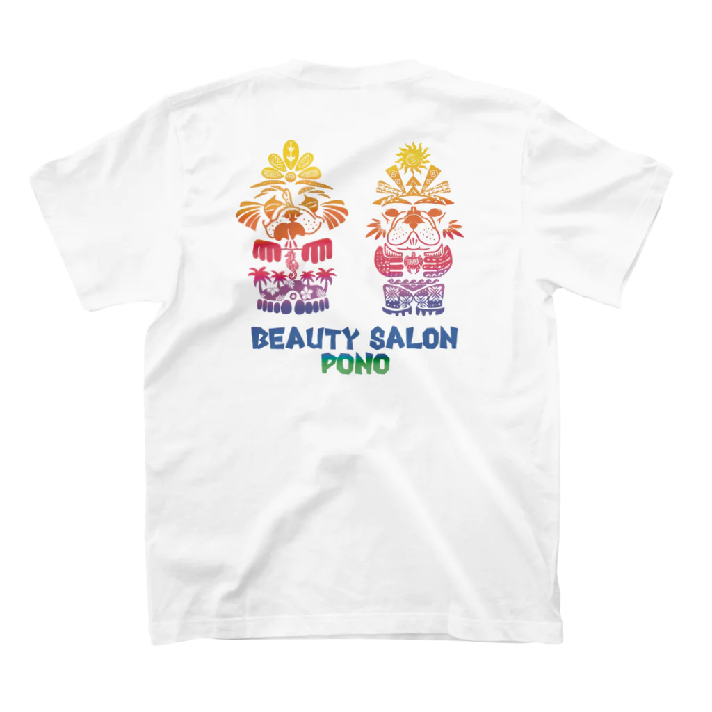 BULL HAWAII mihoデザイのbeauty salon  PONO スタンダードTシャツの裏面