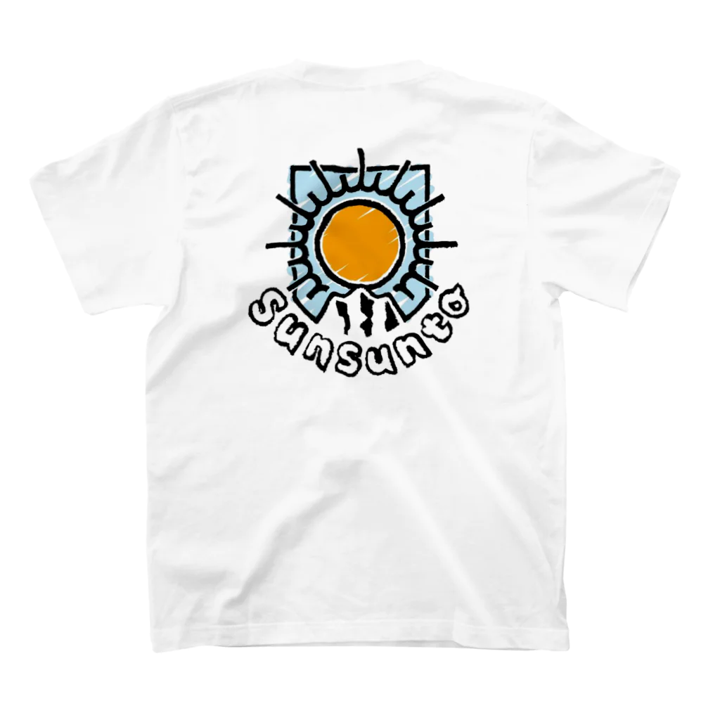 まーしーのSUNSUNTOグッズ スタンダードTシャツの裏面