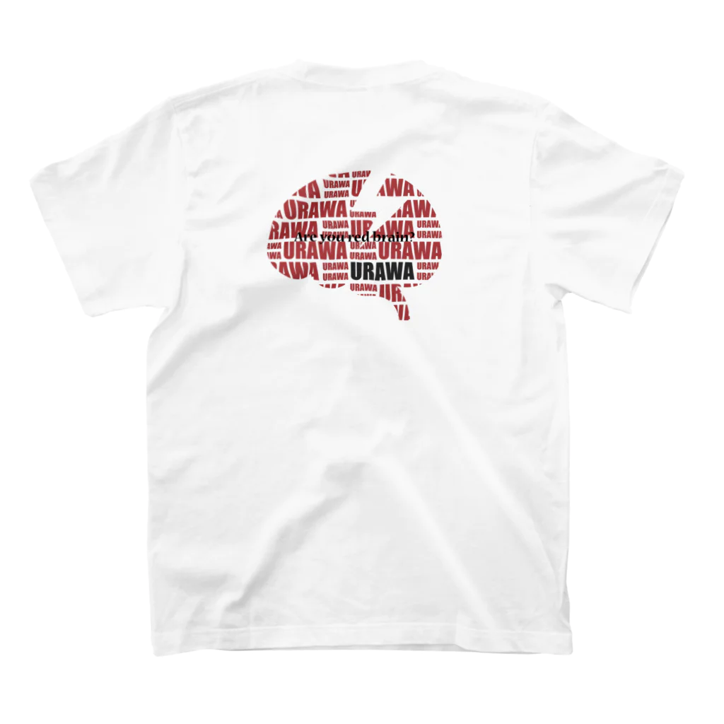 RED DEVILの浦和(URAWA)Are you red brain?シリーズ Regular Fit T-Shirtの裏面