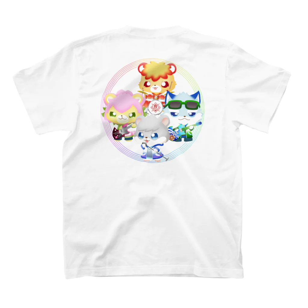 クロフミのまったりショップのⅣFANS ロゴマーク スタンダードTシャツの裏面