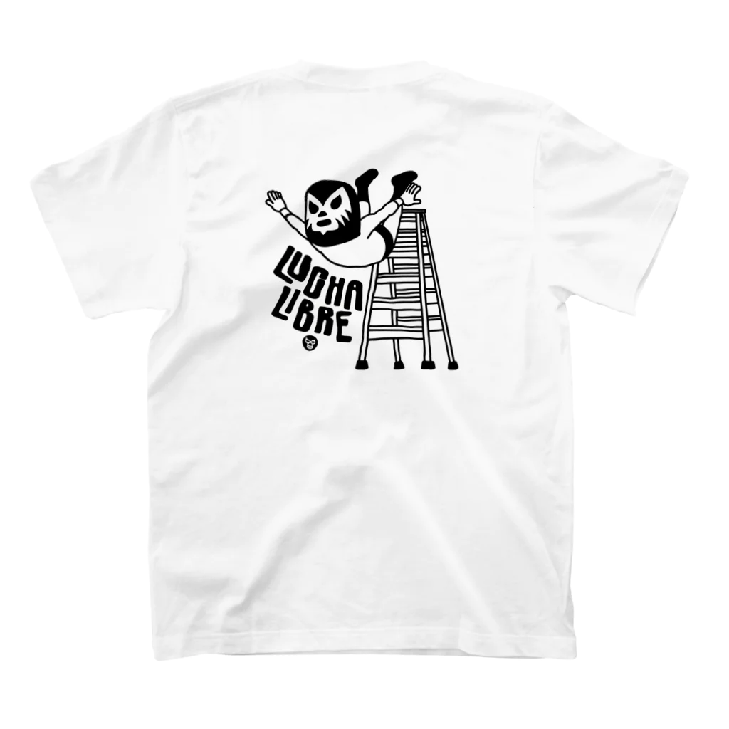 LUCHAの(バックプリント)LUCHA LIBRE#136mono スタンダードTシャツの裏面