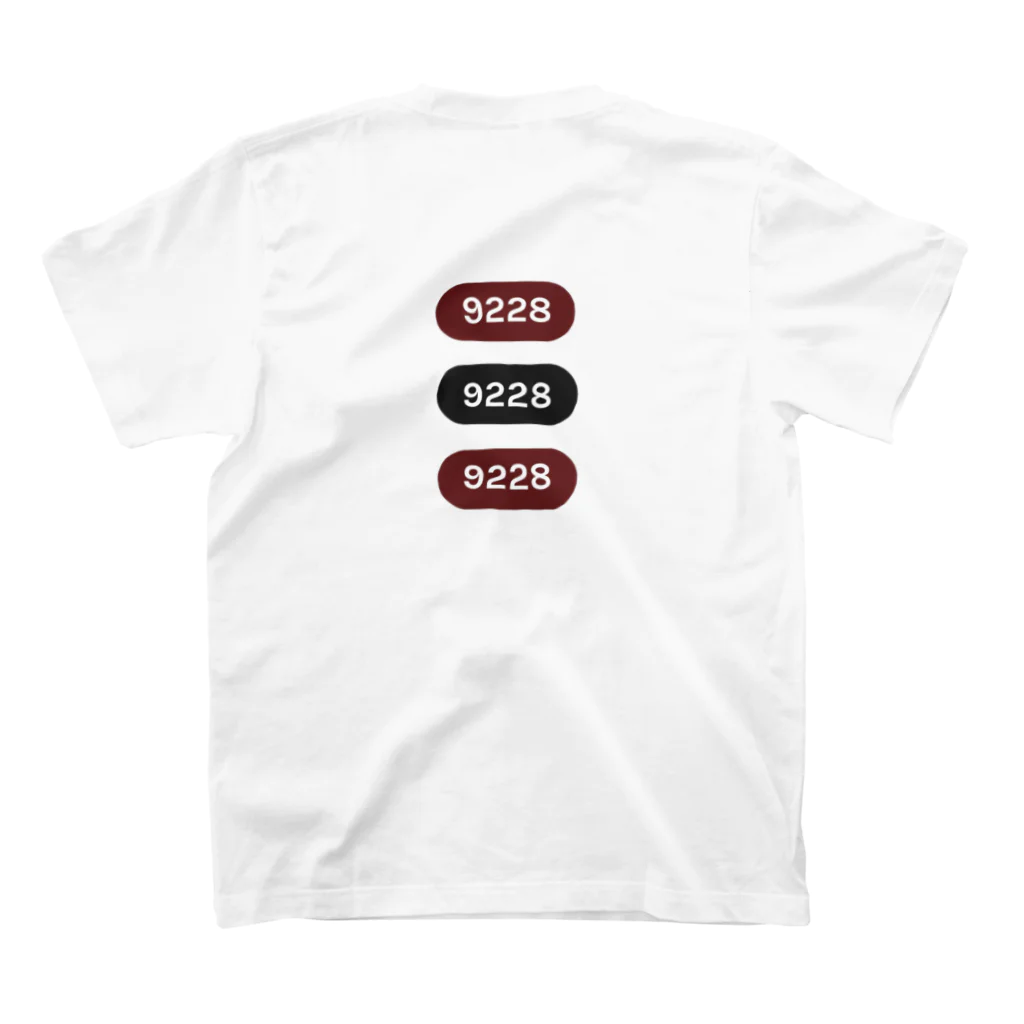 【wait a minute】の9228 スタンダードTシャツの裏面