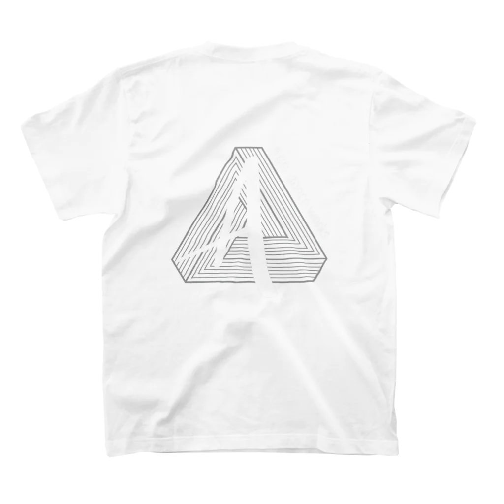 ASA DANCE WORKSの背面(white)LOGO TEE スタンダードTシャツの裏面