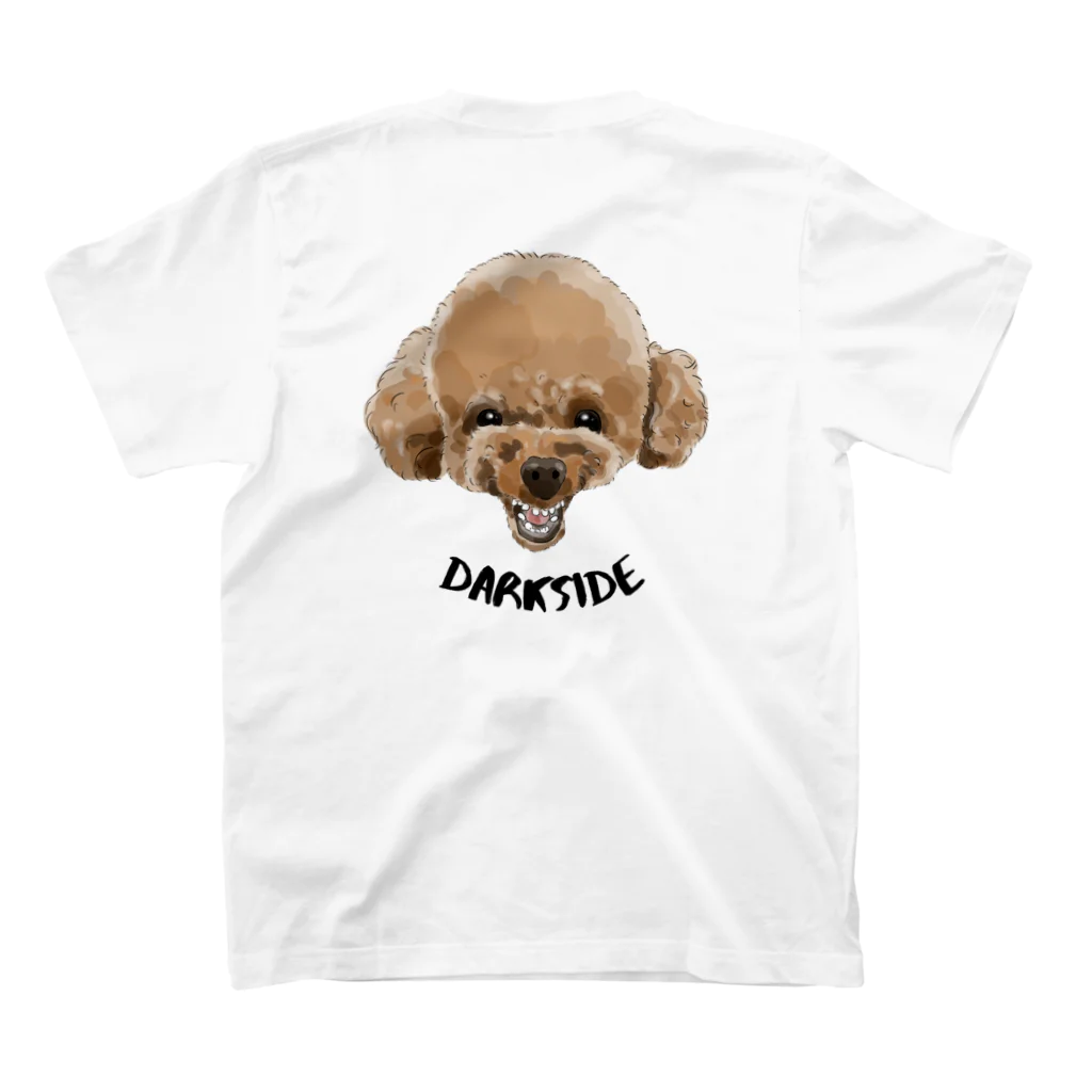 みきぞーん｜保護猫 ミッキー画伯と肉球とおともだちのtoro × darkside スタンダードTシャツの裏面