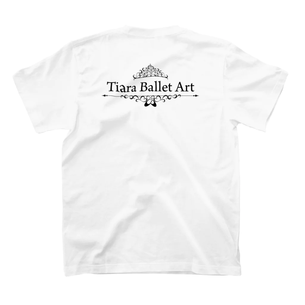 tiaraballetartのパ・ド・シス 6色 スタンダードTシャツの裏面