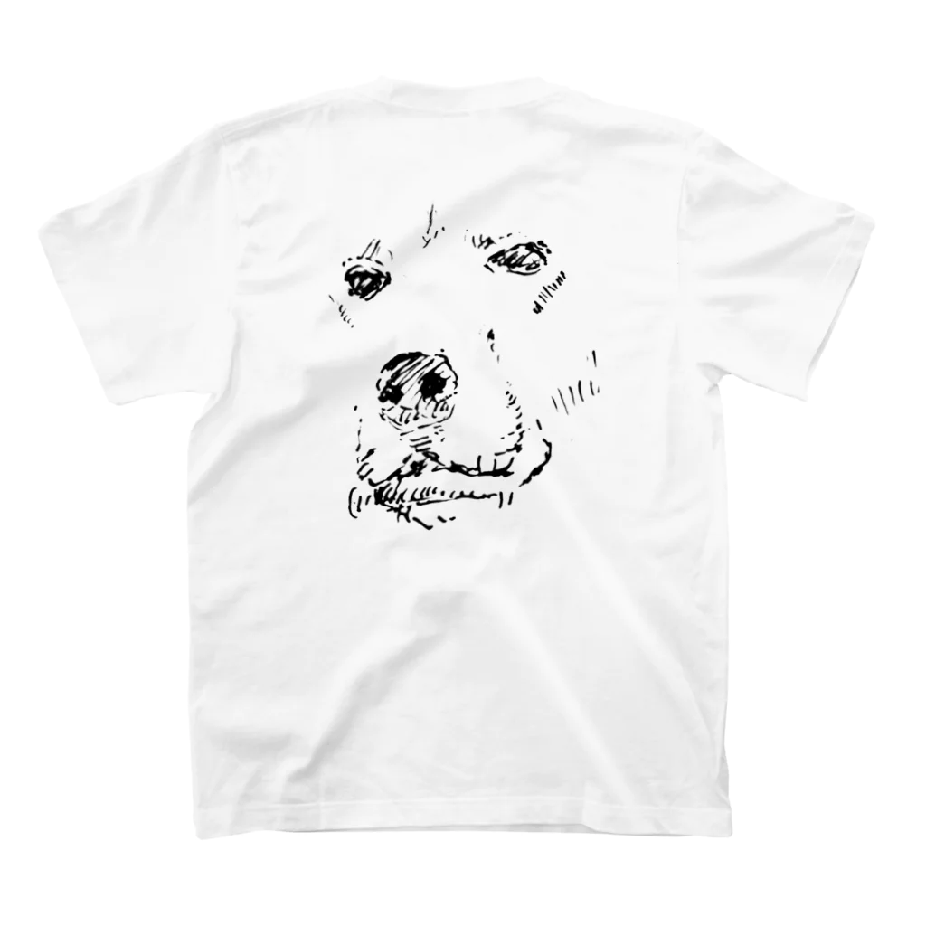 寿次郎の表情のある犬 スタンダードTシャツの裏面