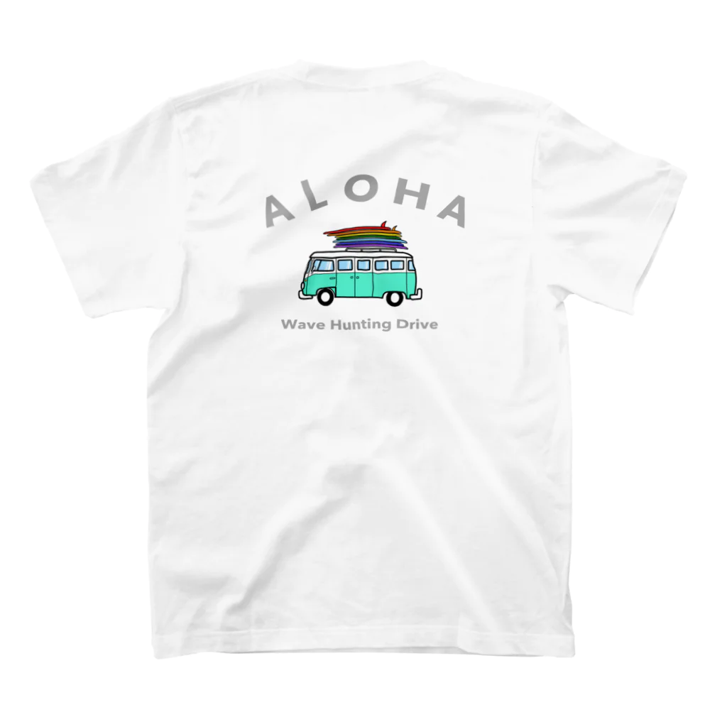 moani islandのBus-tee ミントグリーン Regular Fit T-Shirtの裏面