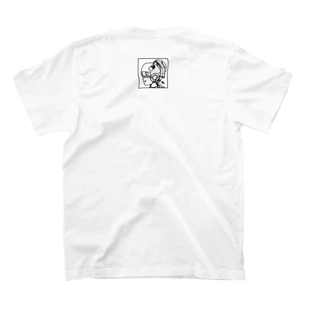 SHINN.U ONLINEのSANNIN（ロゴ黒） スタンダードTシャツの裏面