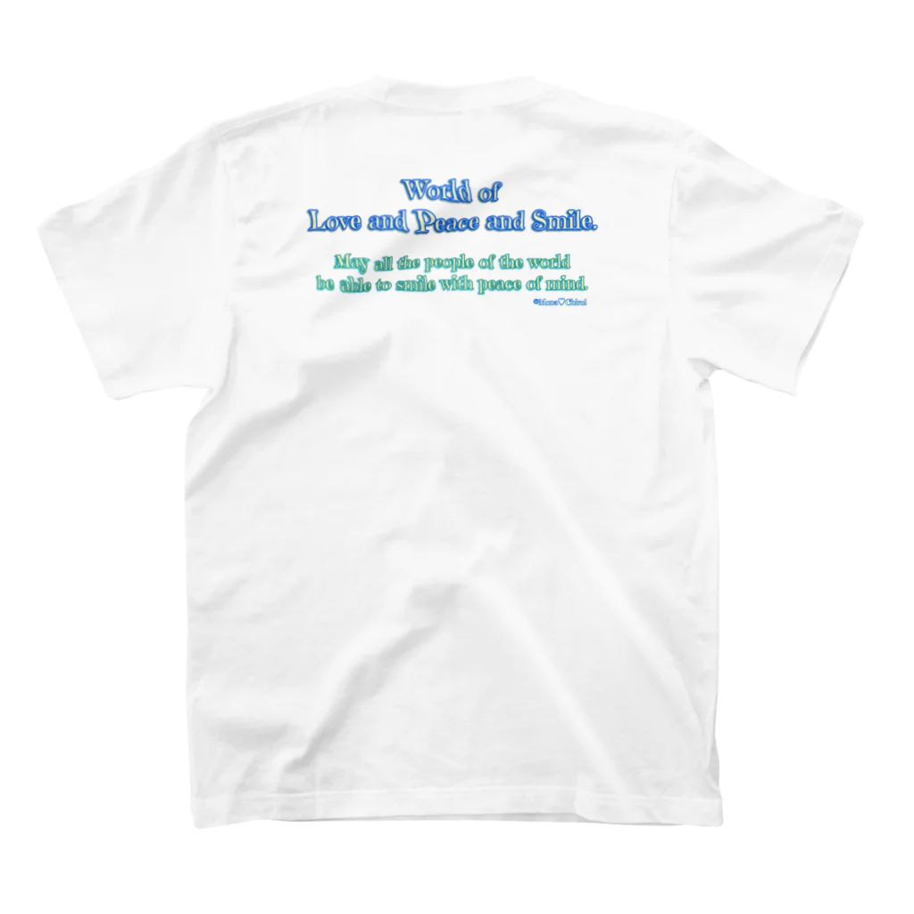Mona♡ChirolのWorld of Love＆Peace＆SmileーBlue Vol.②ー スタンダードTシャツの裏面