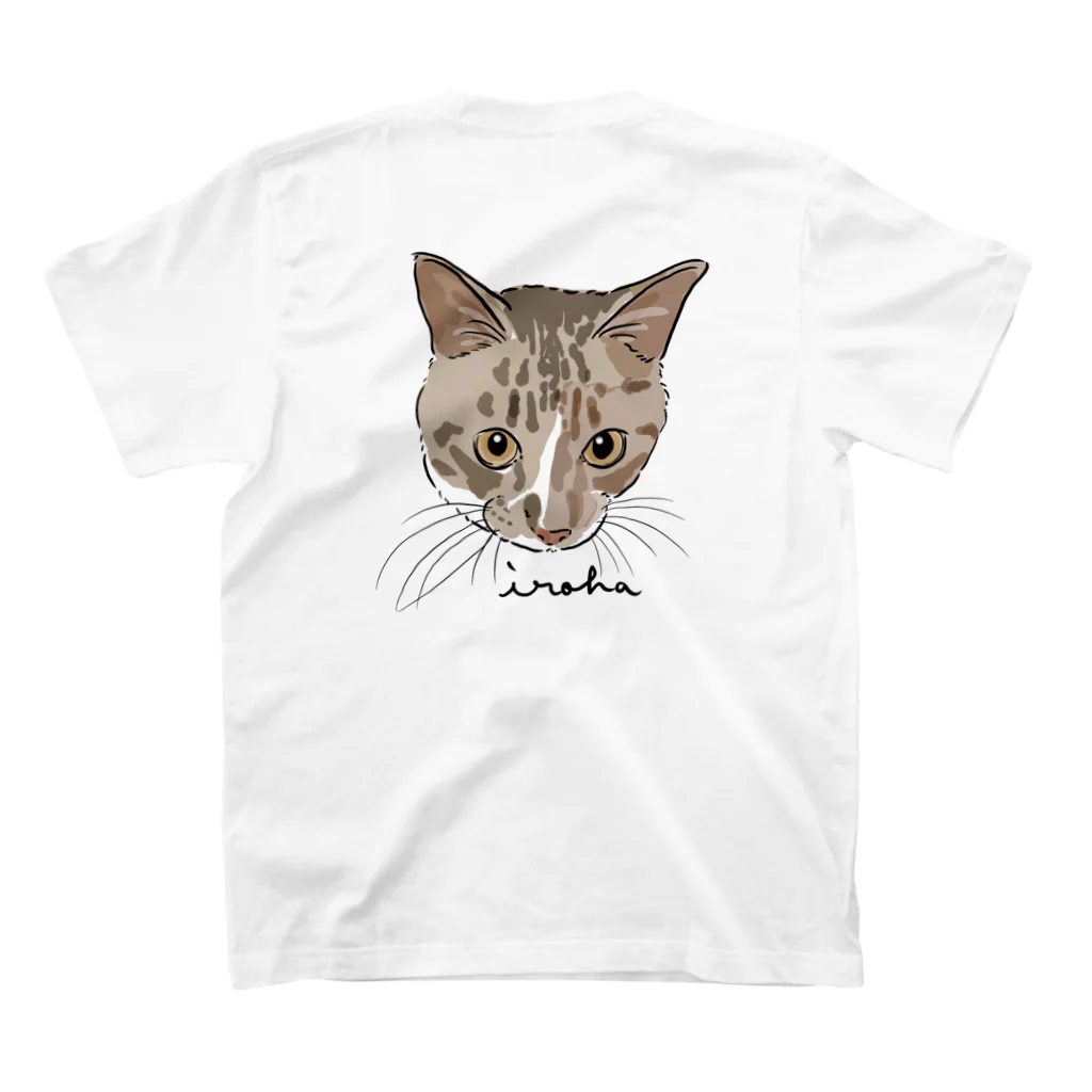 みきぞーん｜保護猫 ミッキー画伯と肉球とおともだちのiroha スタンダードTシャツの裏面