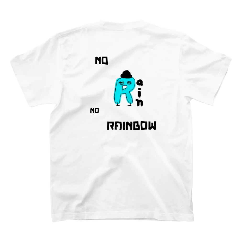 ✴︎PMD SHOP✴︎のNO RAIN NO RAINBOW スタンダードTシャツの裏面