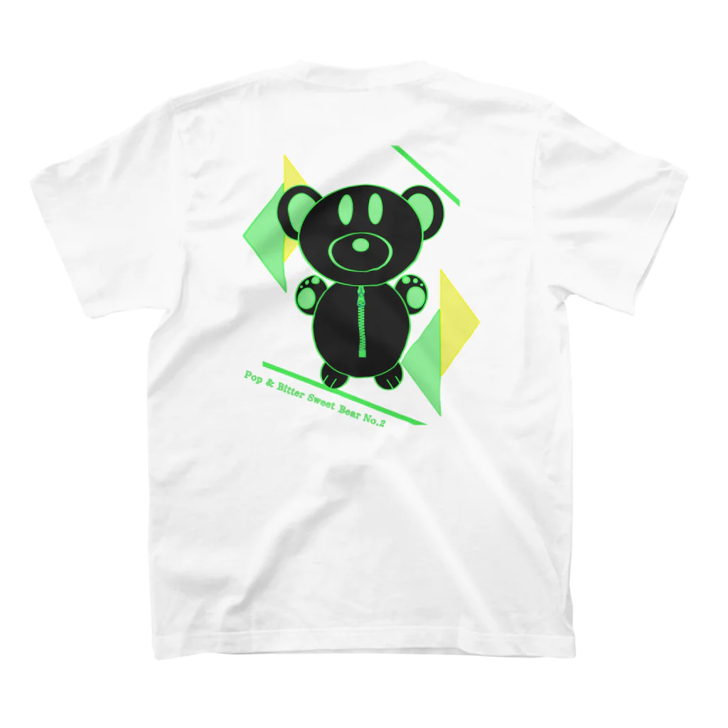 YOU THE WORLd 1号店のPop & Bitter Sweet Bear No.2 スタンダードTシャツの裏面