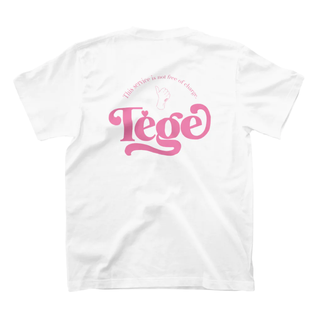 contyのTege-T_pink スタンダードTシャツの裏面