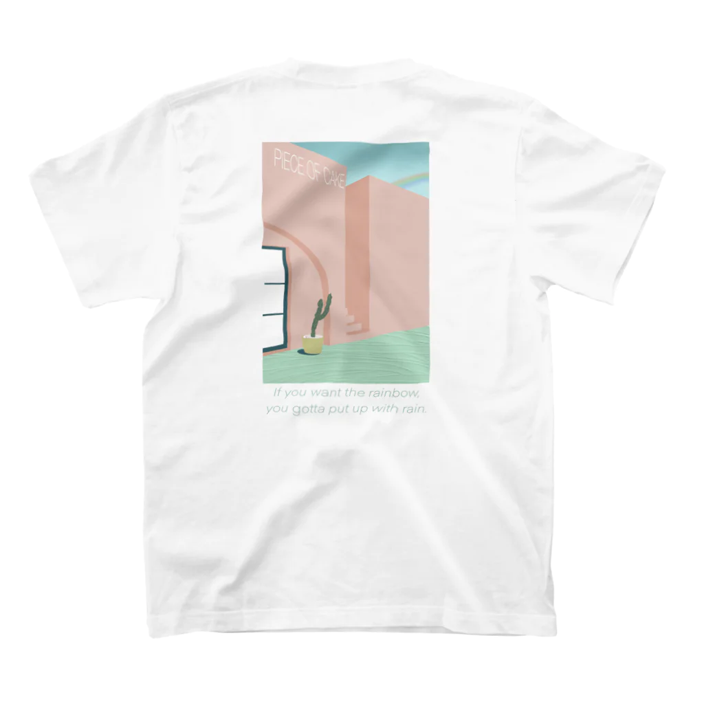 PIECE OF CAKEのバックプリントT スタンダードTシャツの裏面