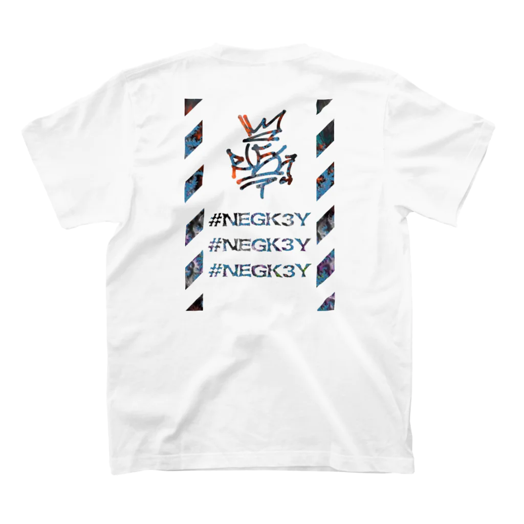 (旧ショップ)大日禰宜 | エンゼル(suzuri店)のNEGK3Y Regular Fit T-Shirtの裏面