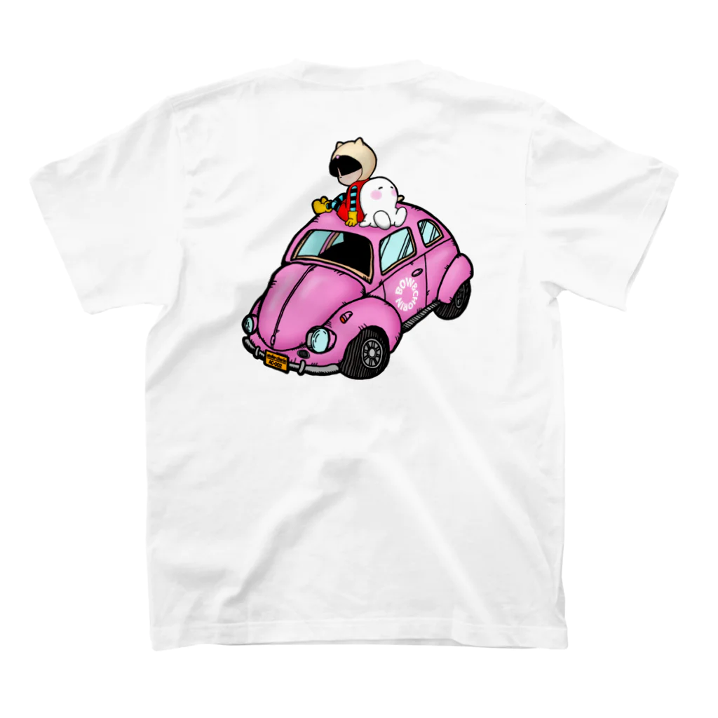 Nhat mark@atelier CHORINのGood friend × ピンクかぶとむし Regular Fit T-Shirtの裏面