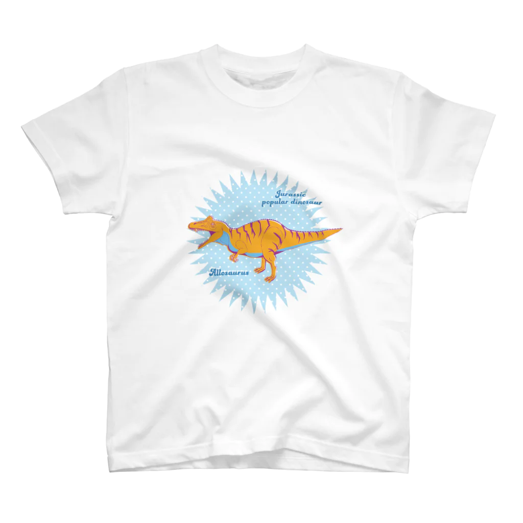 fumimicreativeのアロサウルス　80年代風レトロポップな恐竜 Regular Fit T-Shirt