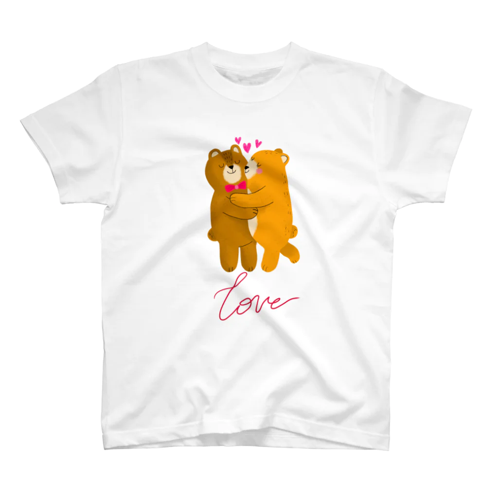 LoveAnimalのくまちゃん in LOVE Regular Fit T-Shirt