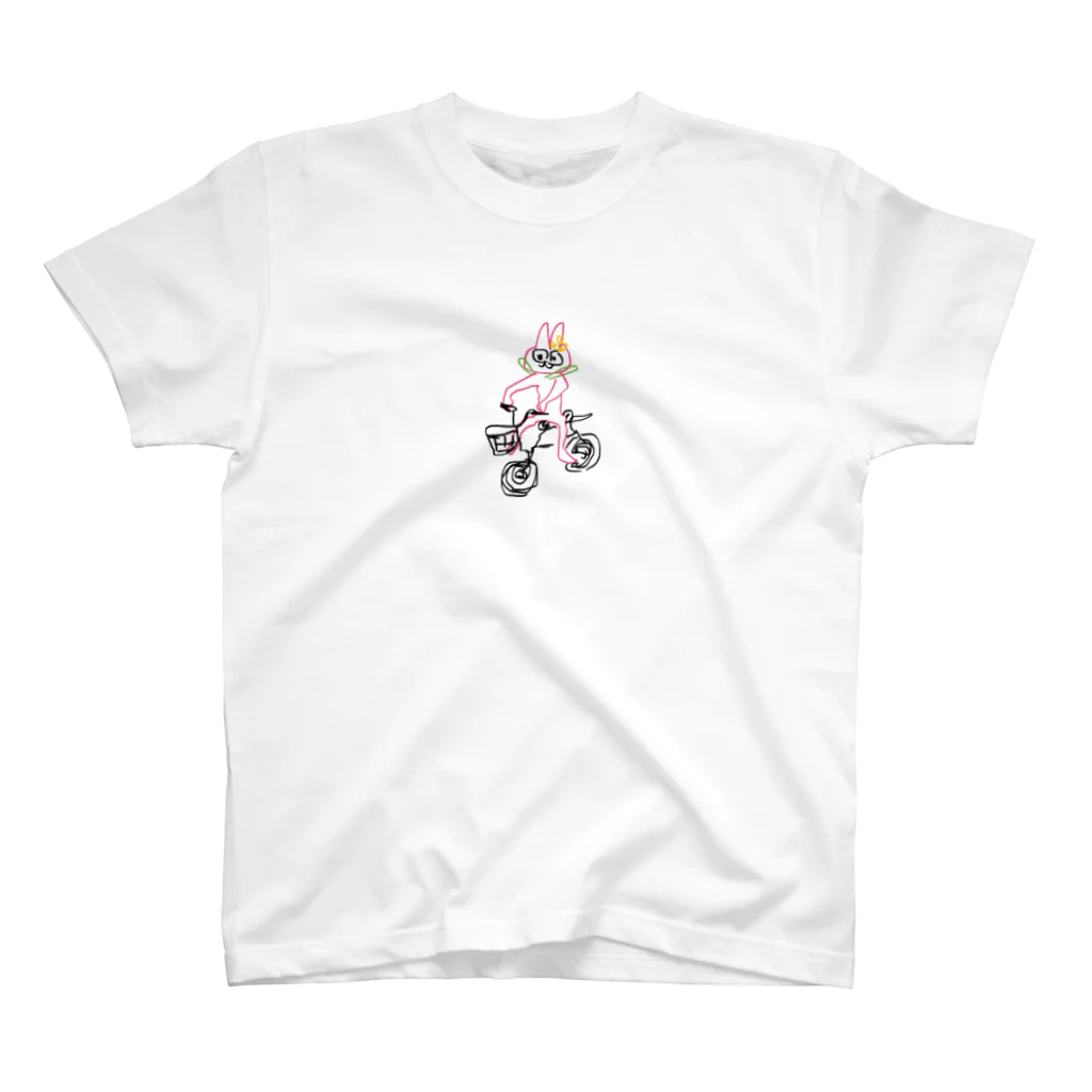 ゆめぴのぷりきゅ自転車乗れます スタンダードTシャツ