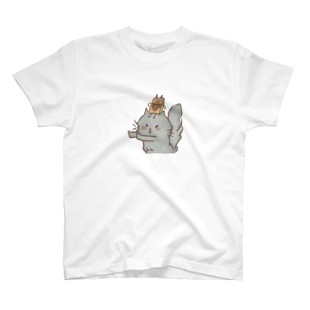 くつしたねこのちょとまってくださぁいにゃんこ Regular Fit T-Shirt