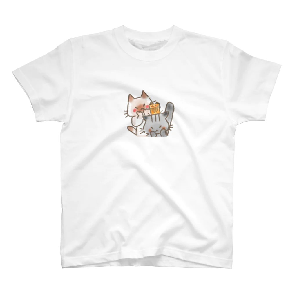 くつしたねこのでゅふふにゃんこ スタンダードTシャツ