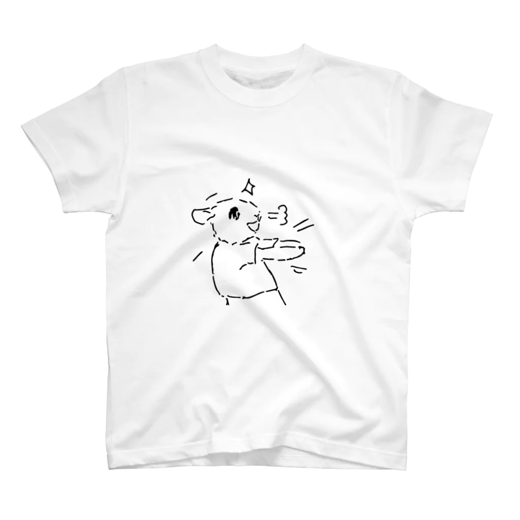 AngelRabbitsのうさぎむすこ（黒４） スタンダードTシャツ