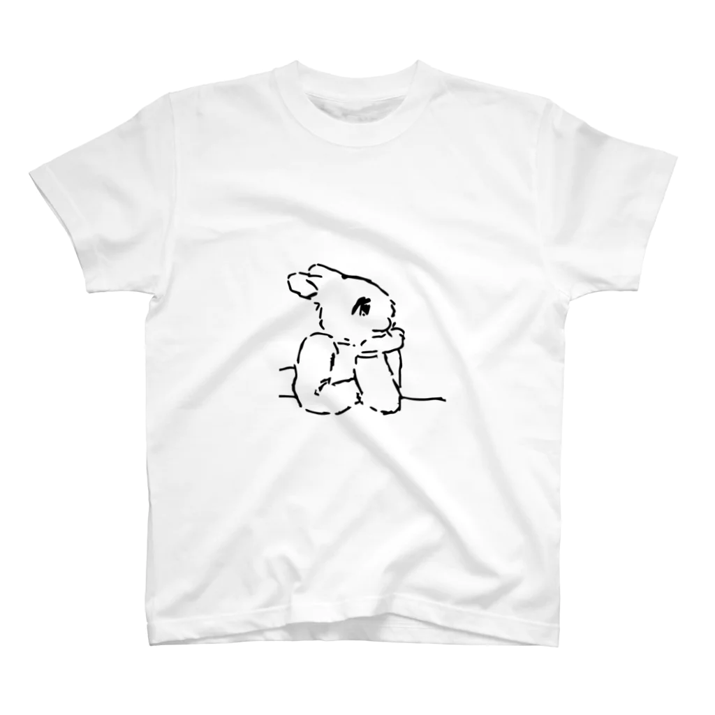 AngelRabbitsのうさぎむすこ（黒７） スタンダードTシャツ