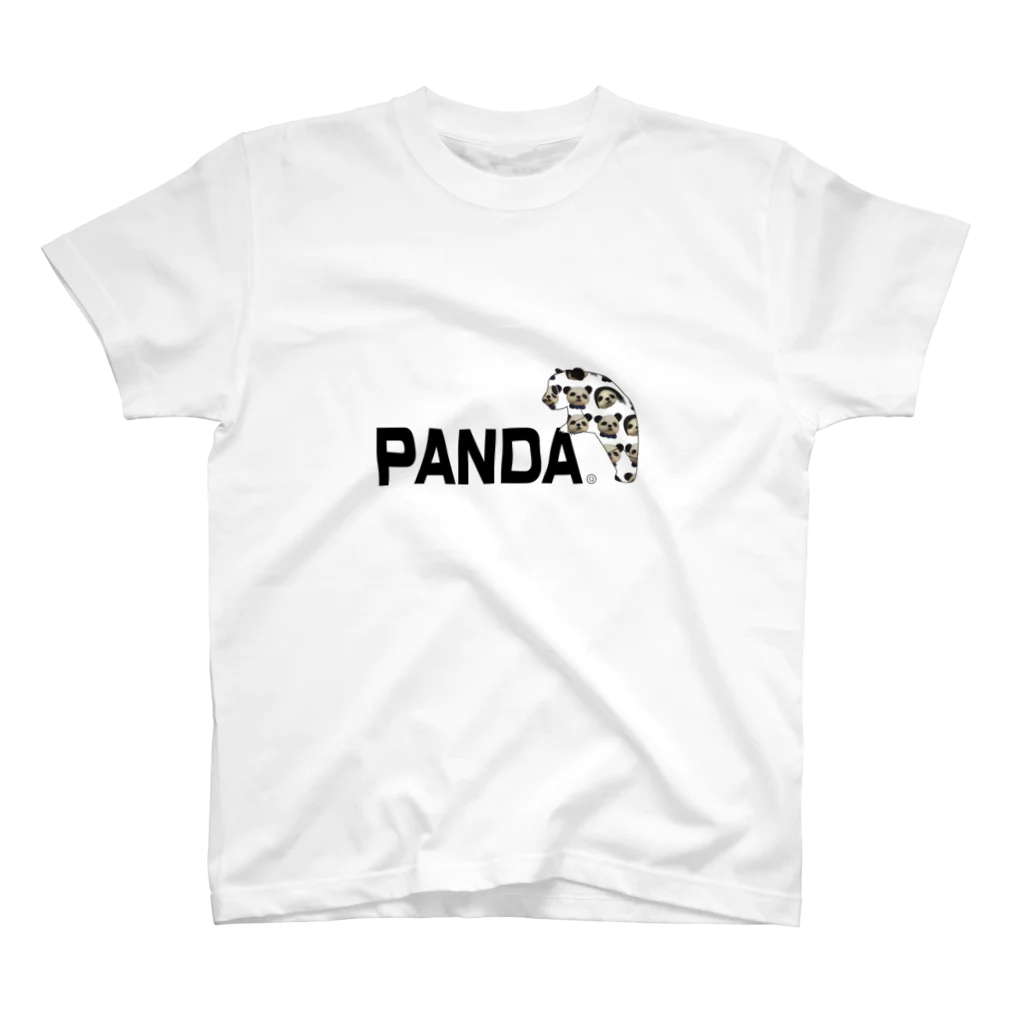 きゅー(🅐︎🅝︎🅓︎ 🅠︎)耳飾りクリエイターのPANDAコレクション スタンダードTシャツ