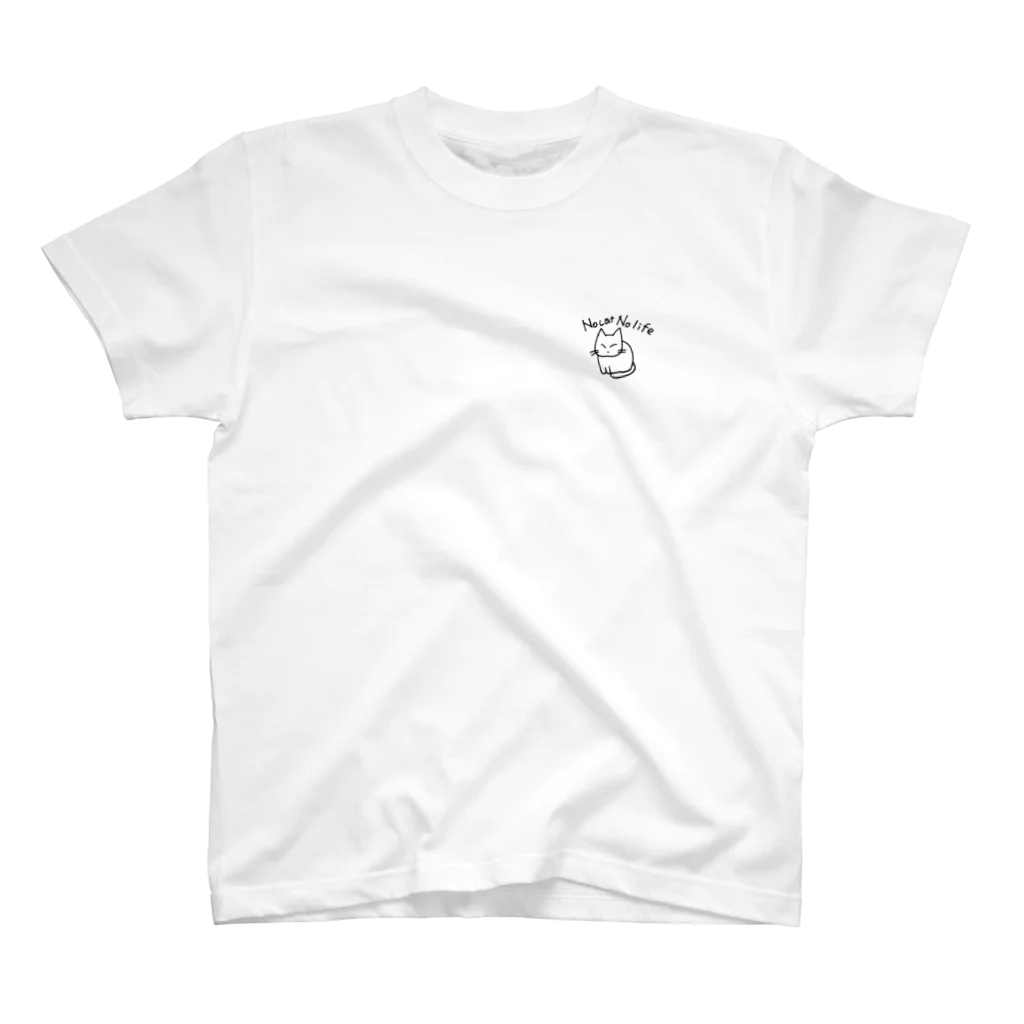 にゃん太郎のNo cat No life Regular Fit T-Shirt