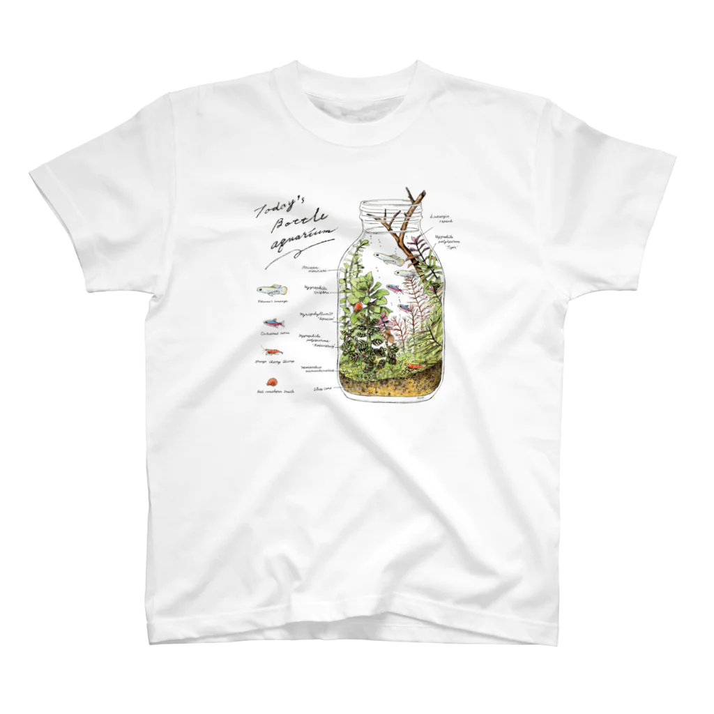 BOTTLE HOLIC /  お魚・水草のイラストのお店のToday’s bottle aquarium  Regular Fit T-Shirt