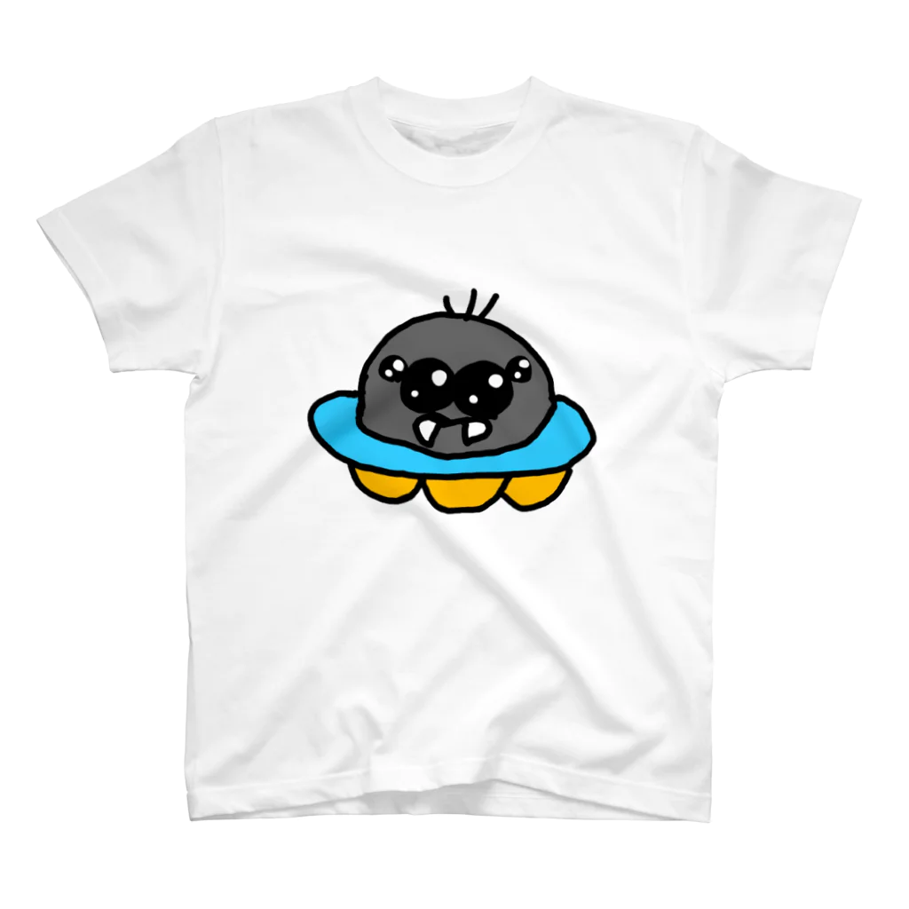 やさしいおにくの赤ちゃん蜘蛛UFO Regular Fit T-Shirt