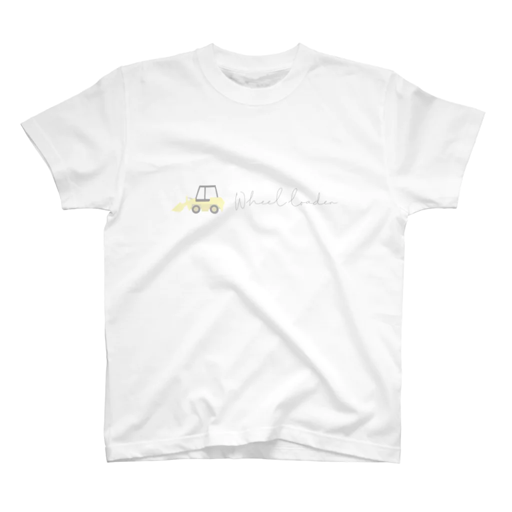 Snow Flakeのホイールローダー シンプル 働く車 はたらくくるま Regular Fit T-Shirt