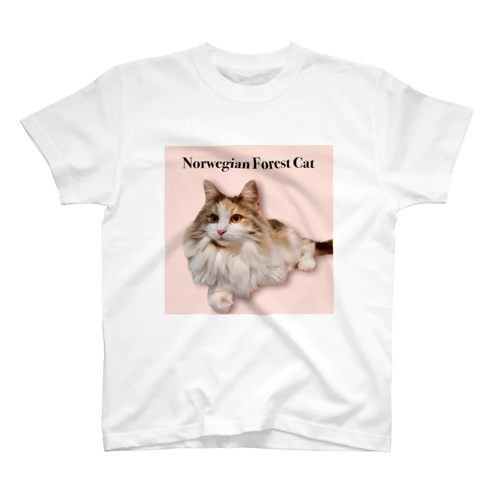 ノルウェージャンフォレストキャットのNANAのノルウェージャンフォレストキャット スタンダードTシャツ