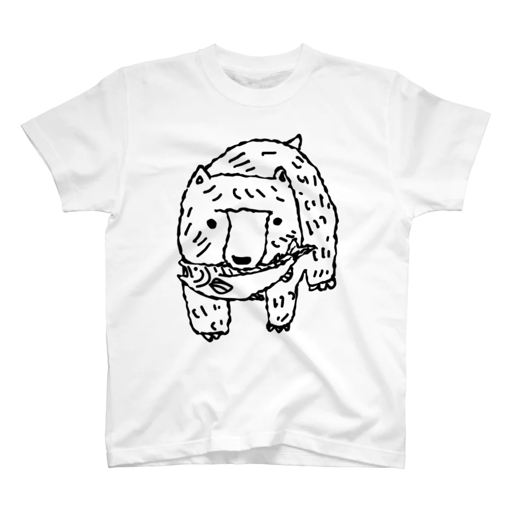 テクテクと。イラスト部のヒグマの子　「キムンカムイ君」1カラー Regular Fit T-Shirt