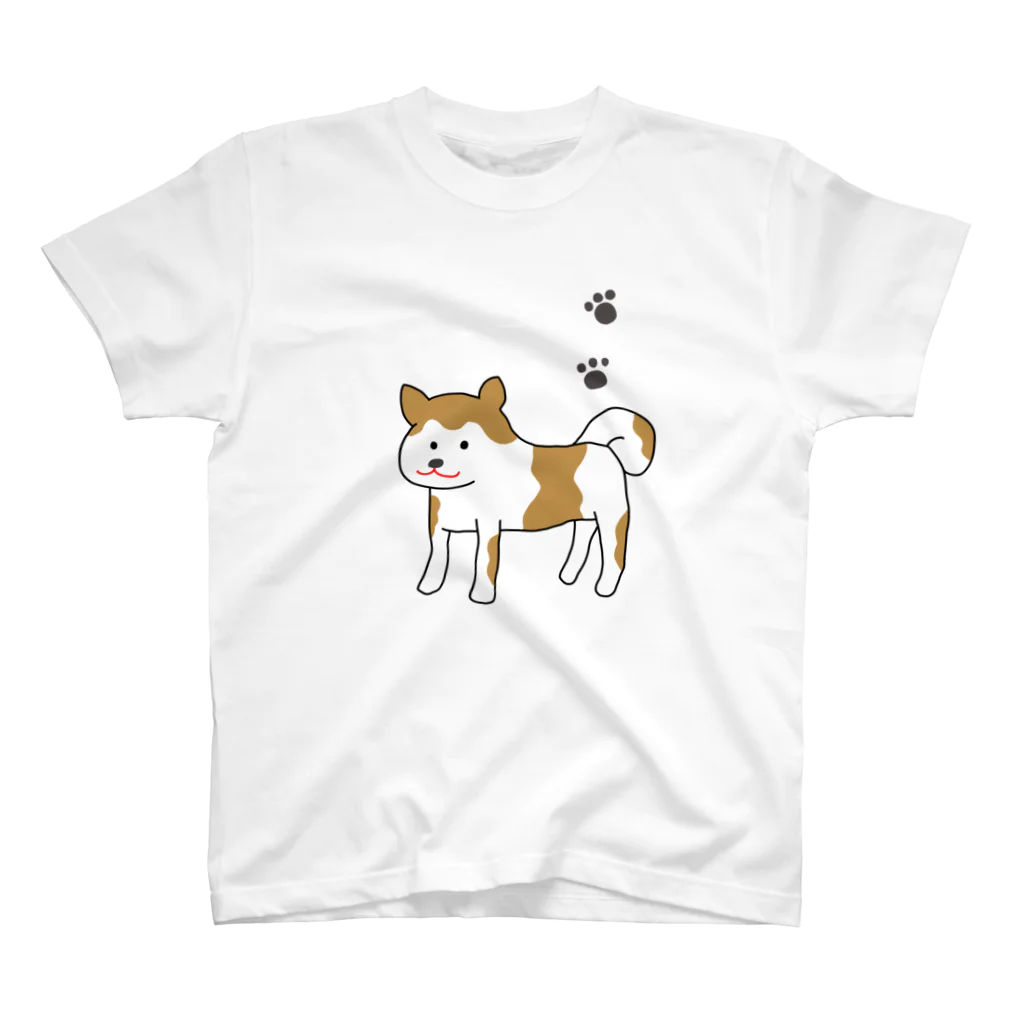 mocha_jasmine_shopの秋田犬　犬丸　あきたいぬ　いぬまる スタンダードTシャツ