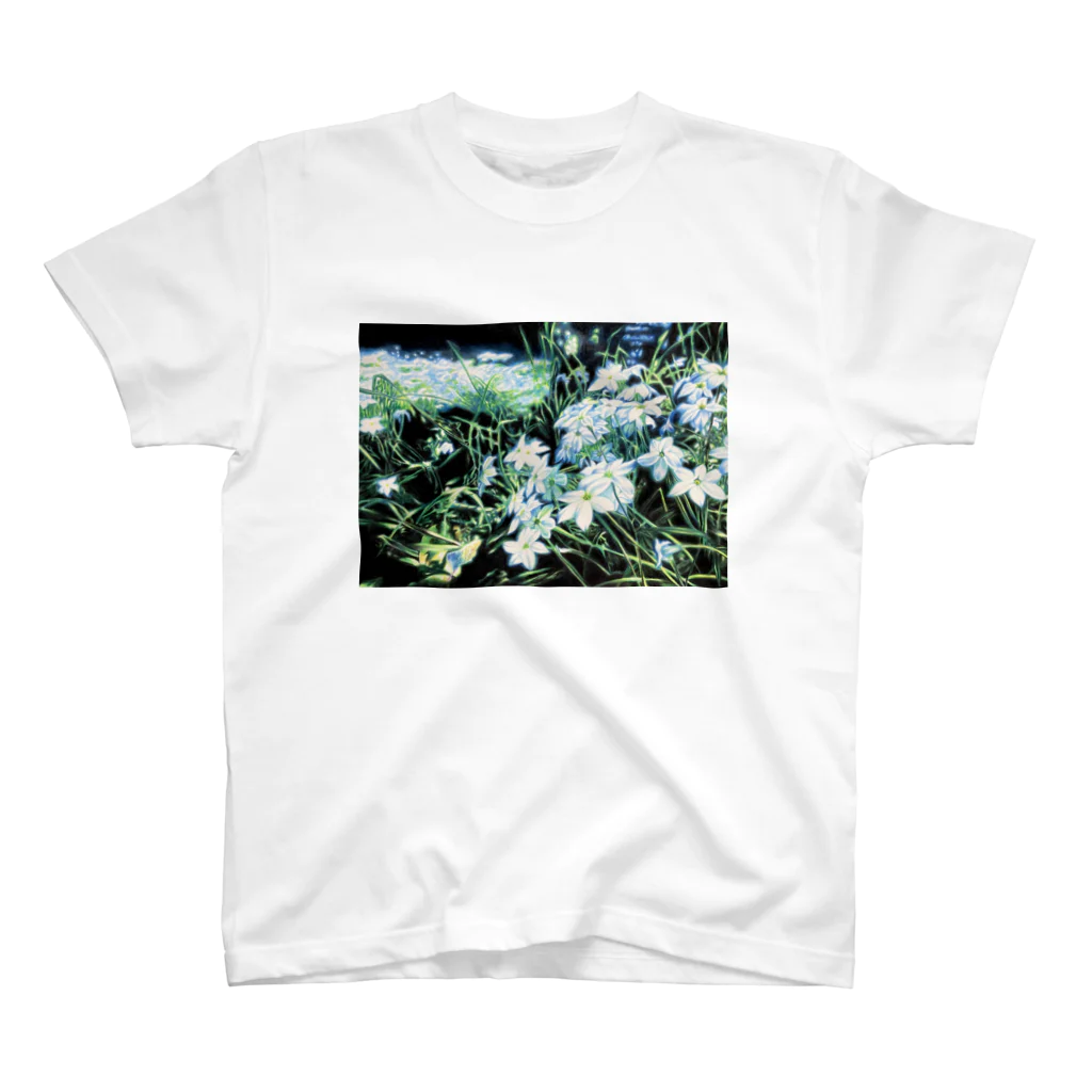 yune@色鉛筆画の花の息吹 Regular Fit T-Shirt