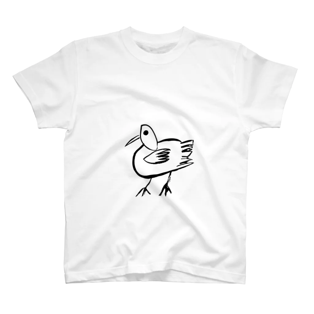 junsen　純仙　じゅんせんのJUNSEN（純仙）鳥の散歩　よちよち Regular Fit T-Shirt