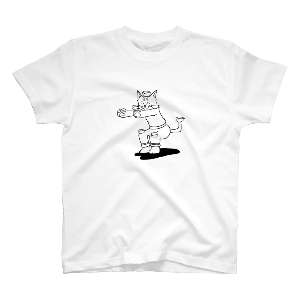 ちやちゆ屋のカンフー修行猫 スタンダードTシャツ