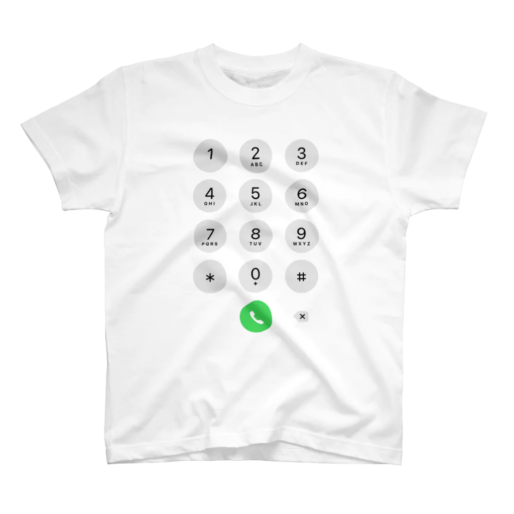 ジャパニーズドリームのiPhone電話キーパッド スタンダードTシャツ