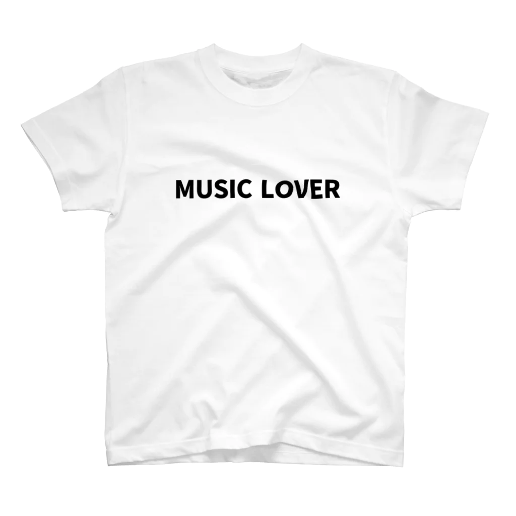 キるフェス-音楽系T-shirtショップ-のMUSIC LOVER Regular Fit T-Shirt