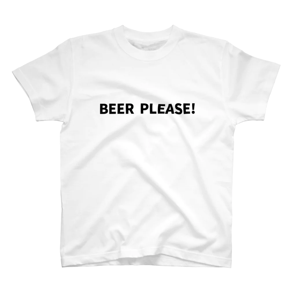 キるフェス-音楽系T-shirtショップ-のBEER PLEASE Regular Fit T-Shirt