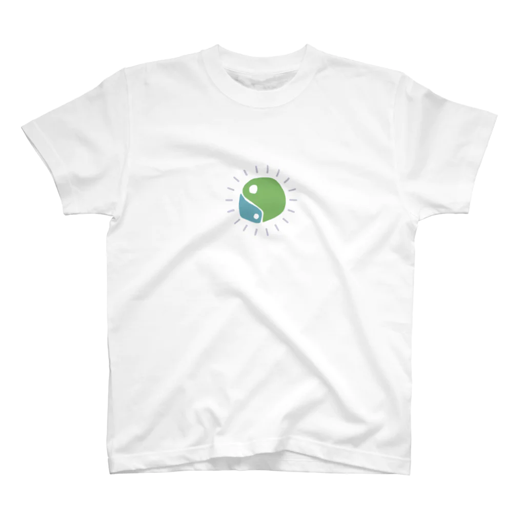 ジビエ屋のゆるマガタマ（水色×黄緑） Regular Fit T-Shirt