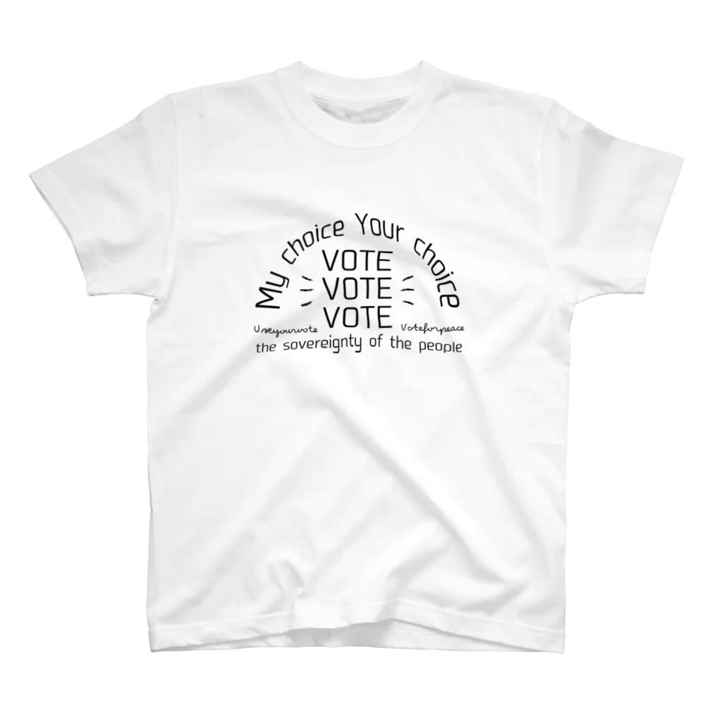 PAL🚩SHOPのVOTE*3【ロゴ】 Regular Fit T-Shirt