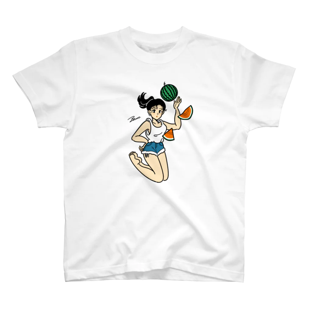 イラストレーターのサンレモのスイカパワーちゃん Regular Fit T-Shirt