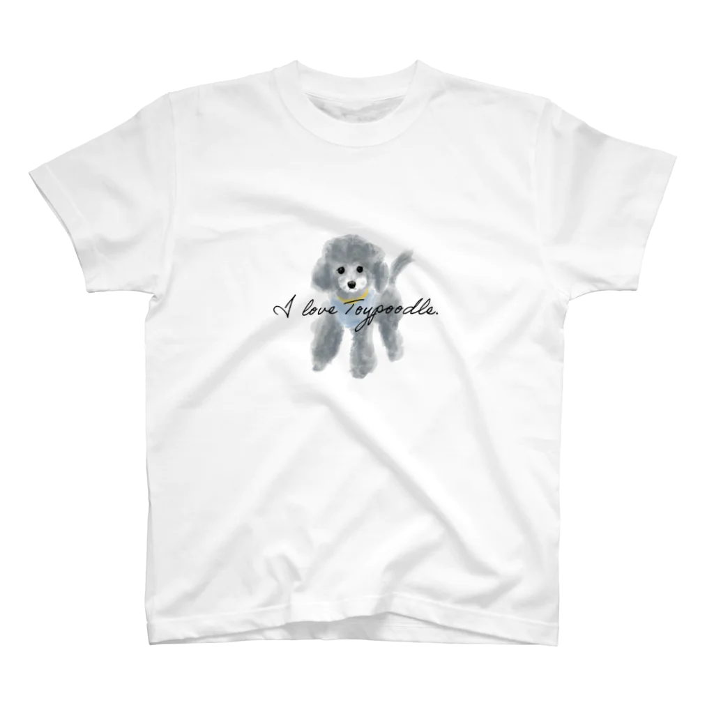 ぽぽっとツイてるのI love Toypoodle⭐︎2 スタンダードTシャツ